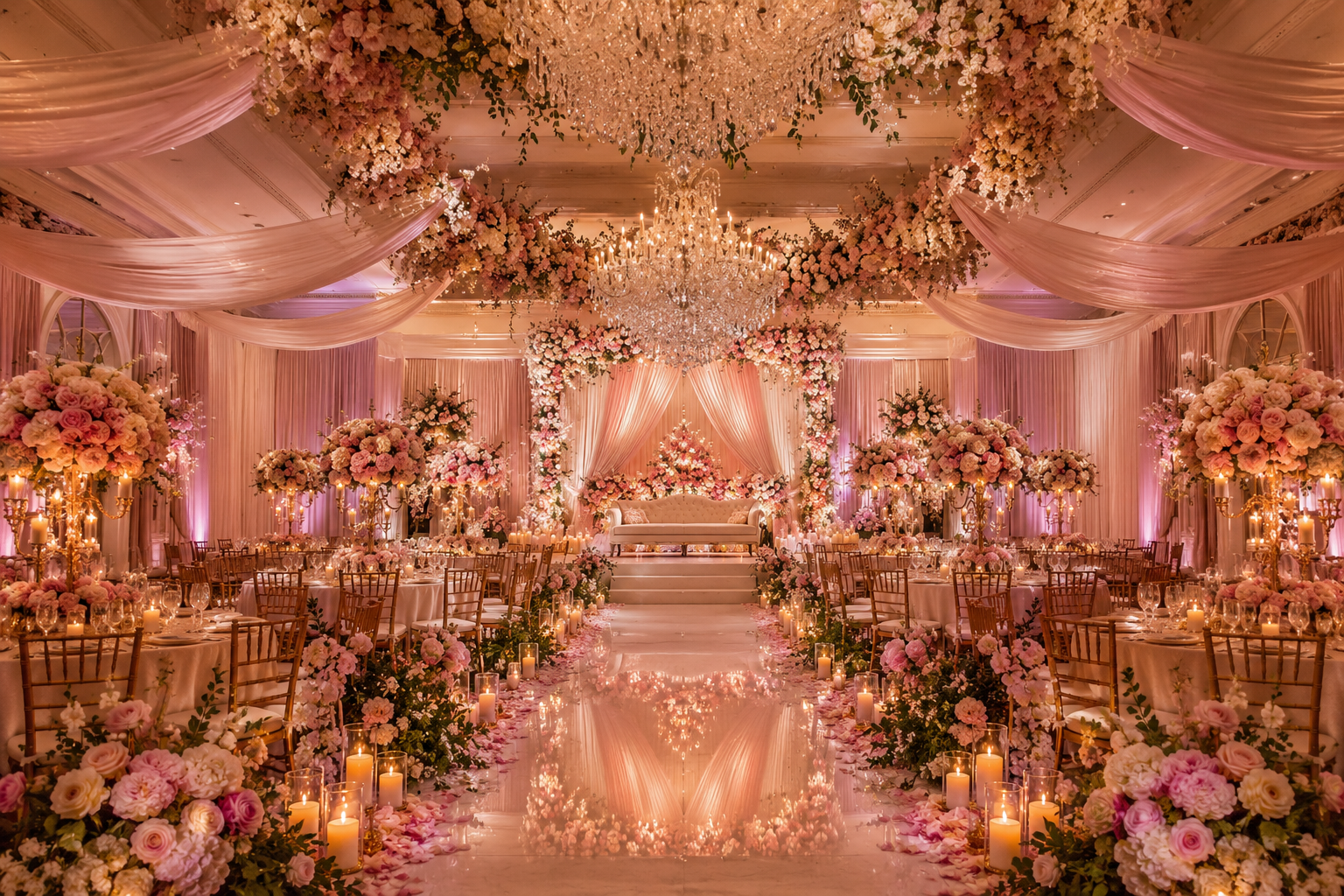 Romantic Wedding Ballroom Themes You’ll Love